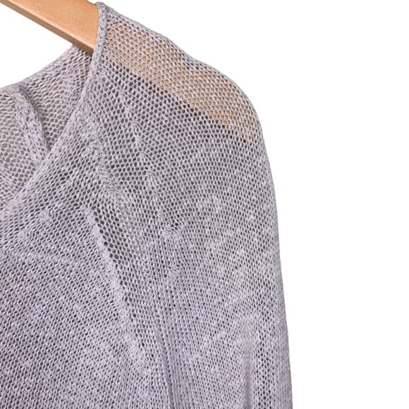 LOFT cotton blend pullover v neck sweater gray size small - Picture 4 of 9